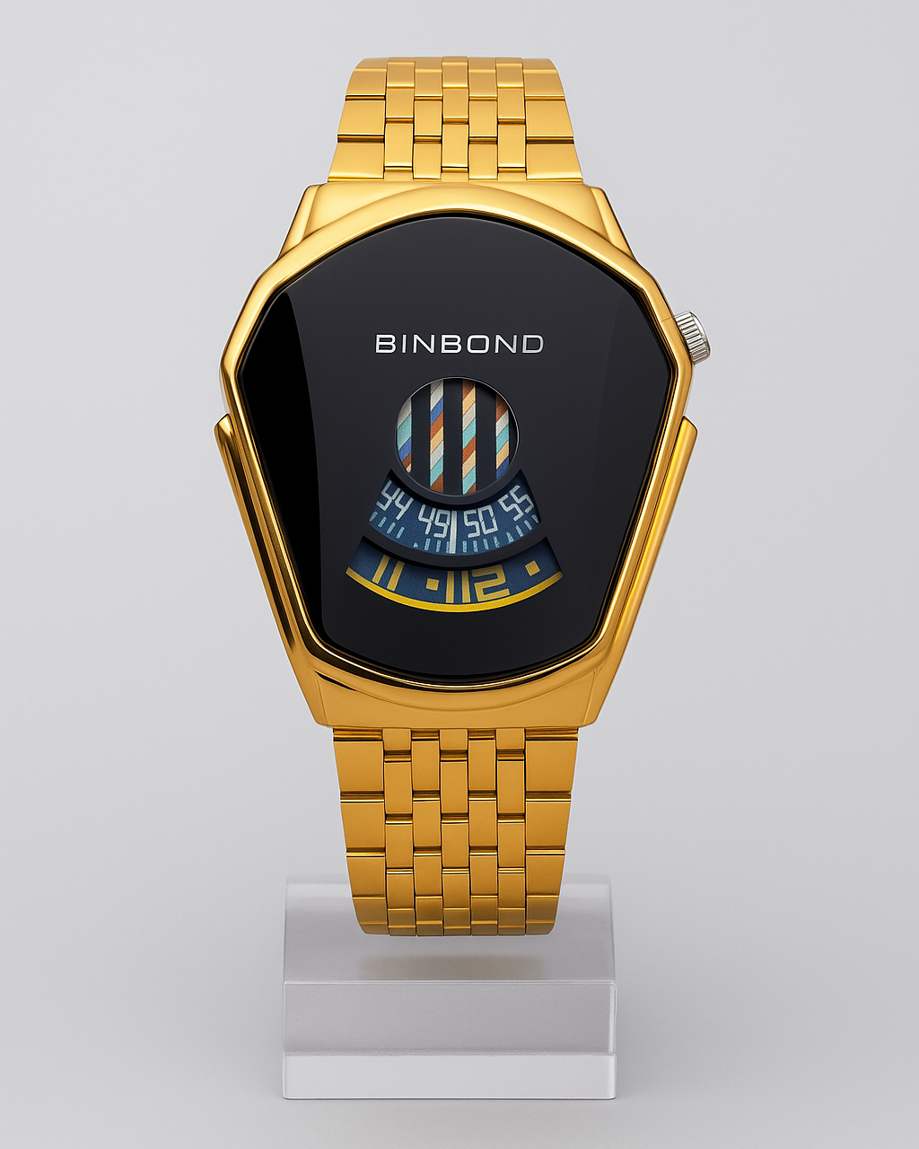 Buy 1 Get 1 Free BINBOND Luxury Gold Digital Wristwatch