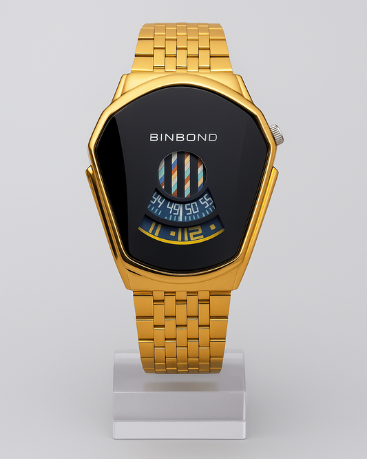Buy 1 Get 1 Free BINBOND Luxury Gold Digital Wristwatch
